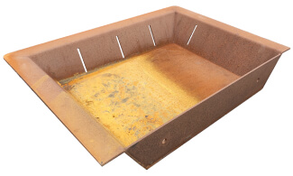 STP04: Corten steel silt tray